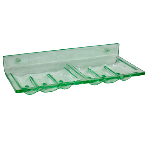 Double Soap Dish Glassy Look